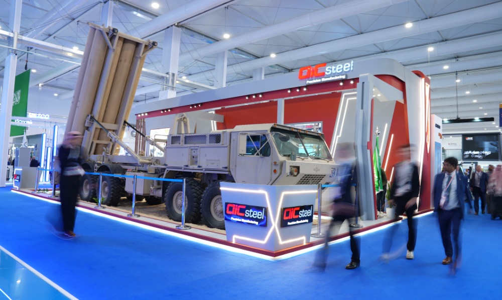 AIC Steel unveiled the first-ever Saudi-built missile round pallet transporter at the 2024 World Defense Show. The event was held in Riyadh.