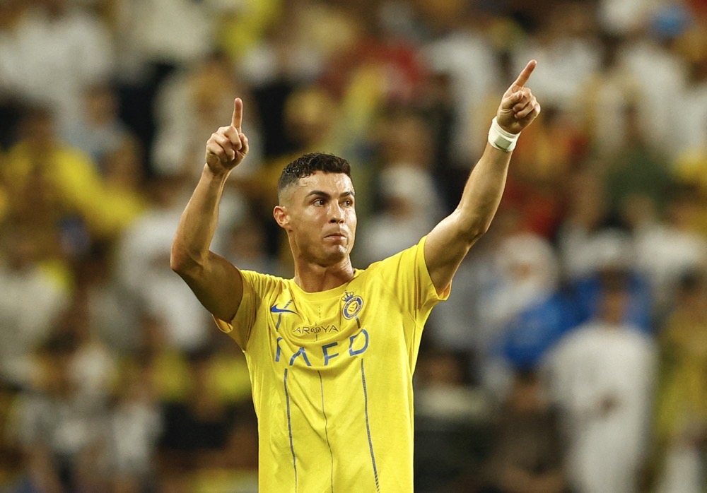 Ronaldo was sent off against Al-Hilal on Monday. (Reuters)