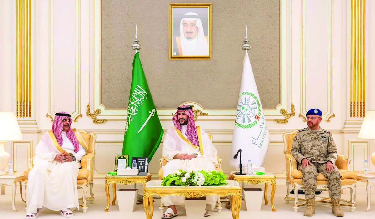 On the occasion of Eid Al-Fitr, Prince Khalid conveyed the greetings of King Salman and Crown Prince Mohammed bin Salman. (SPA)