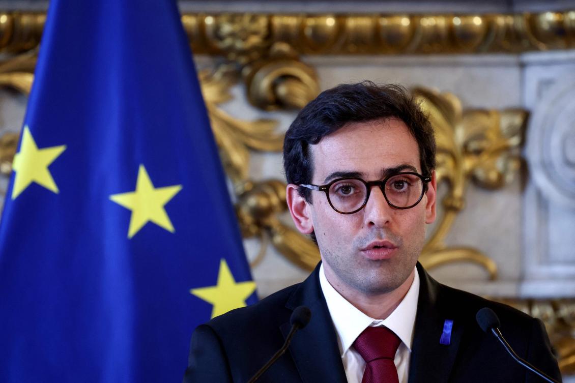 French Foreign Minister Stephane Sejourne recommends that the French absolutely refrain from traveling to Iran, Lebanon, Israel and the Palestinian territories in the coming days, his entourage told AFP on Apr. 10, 2024. (AFP)