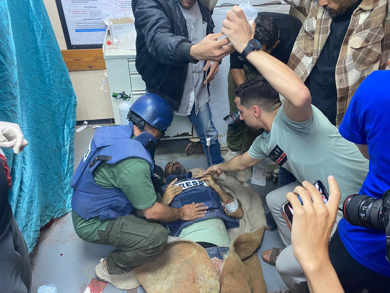 Three Palestinian journalists injured in Israeli strike on Gaza’s Nuseirat camp