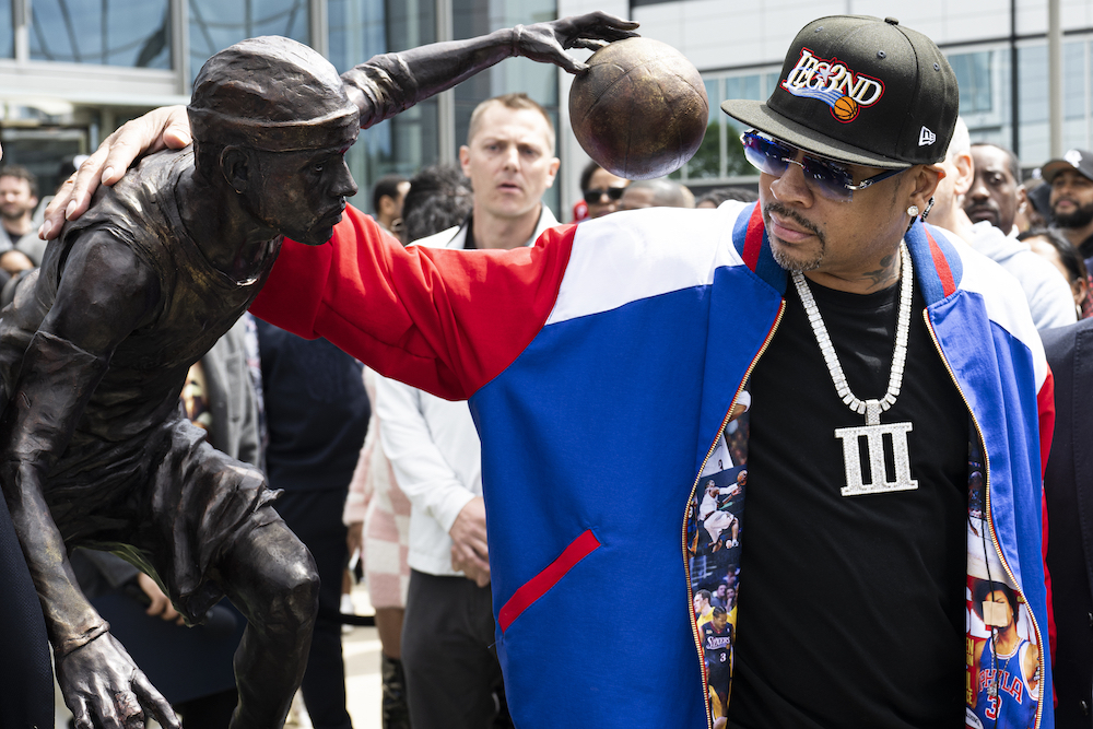 Allen Iverson won four scoring titles, an NBA MVP award, and led the franchise to their last trip to the NBA finals in 2001. (AP)