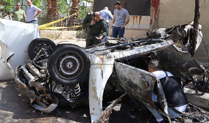 An explosive device went off in a car in an upscale neighbourhood of Damascus Saturday, Syrian state media said, quoting a police source and adding that there were no victims. (AFP/File)