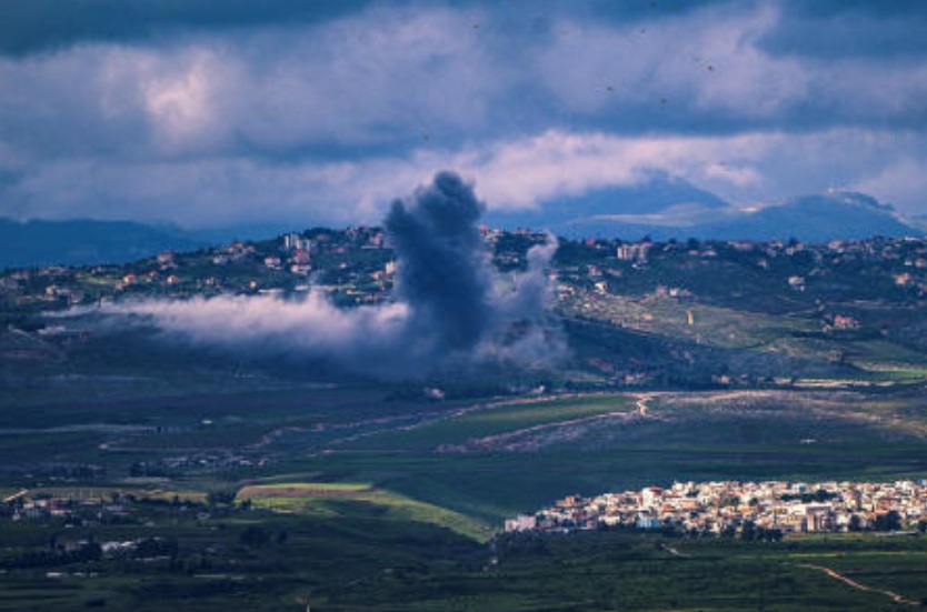 Israel launched a series of airstrikes on Lebanese border towns on Saturday, a day after Hezbollah targeted Israeli military sites with dozens of Katyusha rockets. (Reuters/File)