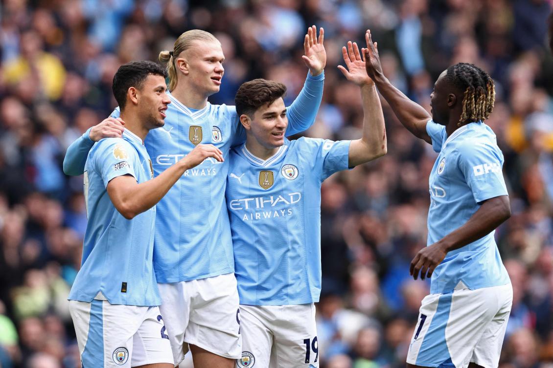 Haaland scores as Man City rout Luton 5-1 to go top of the Premier League