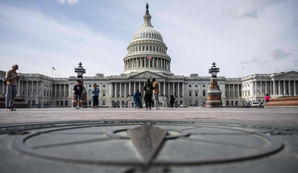 The US Capitol in Washington, DC, on March 8, 2024. (AFP)
