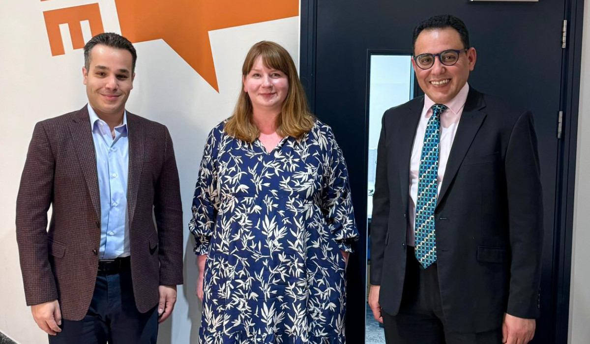 Michelle Stanistreet receives Saudi media delegation in London. (Supplied)