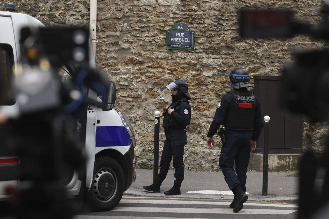 Paris police said they carried out an operation at the Iranian consulate after a witness reported seeing a man outside carrying a grenade and an explosives vest Friday, April 19, 2024. (File/AP)