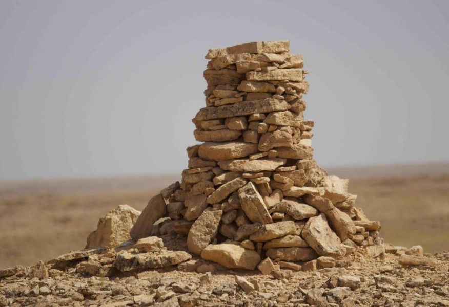 Cairns were typically built on natural hills and elevations to ensure they were visible from a distance. (SPA)