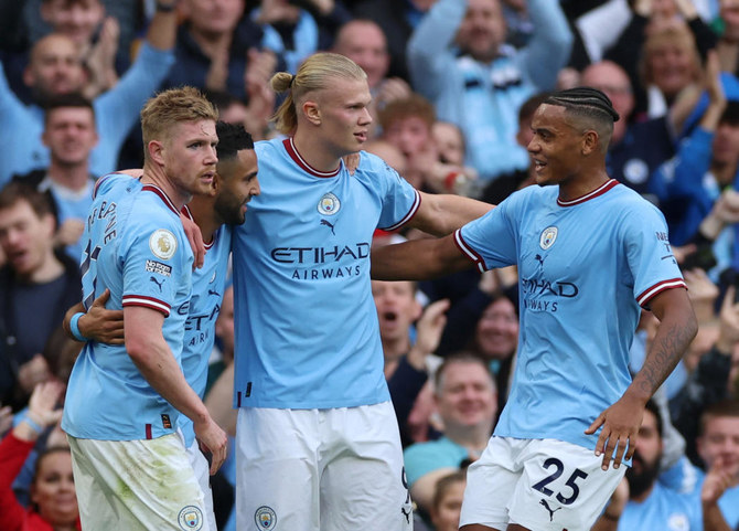 Manchester City's Premier League title bid has suffered a blow after Norway striker Erling Haaland was ruled out of Thursday's crucial clash at Brighton. (Reuters/File)