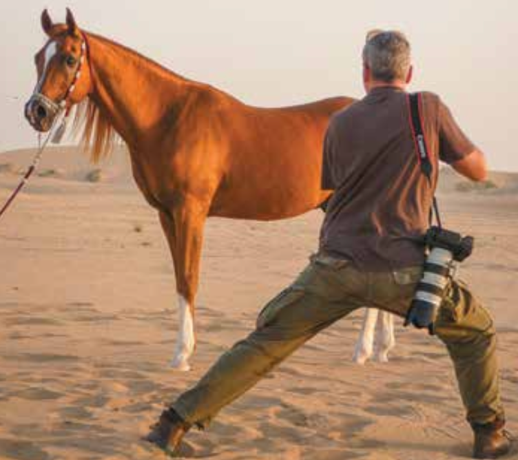 Jordanian photographer and printmaker Tariq Dajani in action. (Supplied)