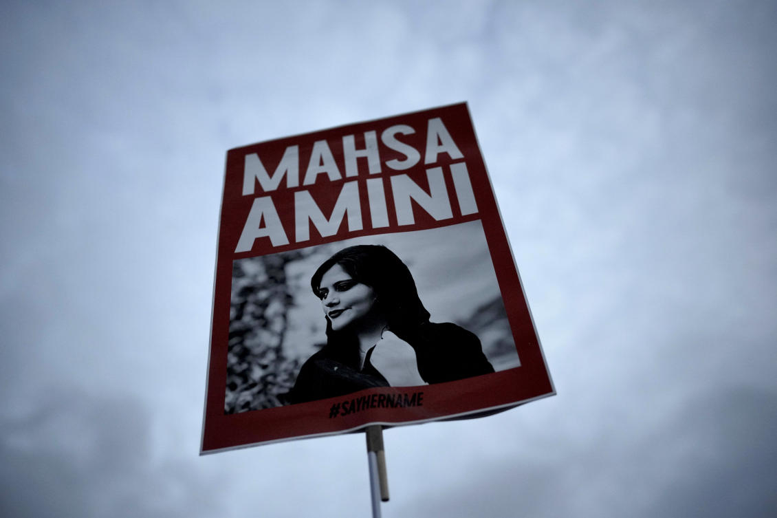 More Iranian women began refusing the veil in the wake of the 2022 death in custody of 22-year-old Mahsa Amini. (AP)