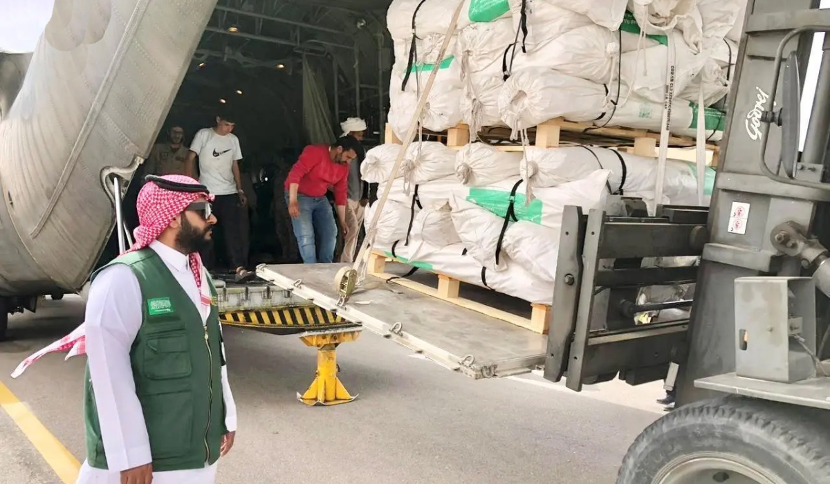 The aid is part of the humanitarian and relief efforts provided by Saudi Arabia through KSrelief. (SPA)