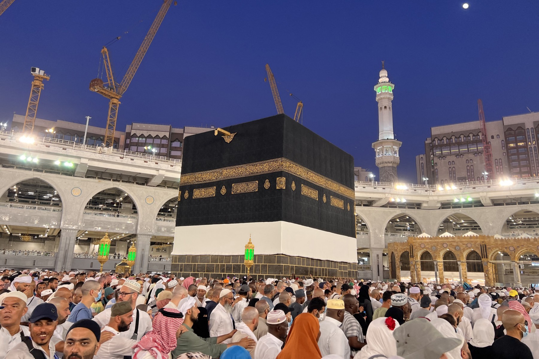 Muslim pilgrims gather around the Kaaba at the Grand Mosque in the holy city of Makkah on June 30, 2023 during the annual Hajj pilgrimage. (AFP)
