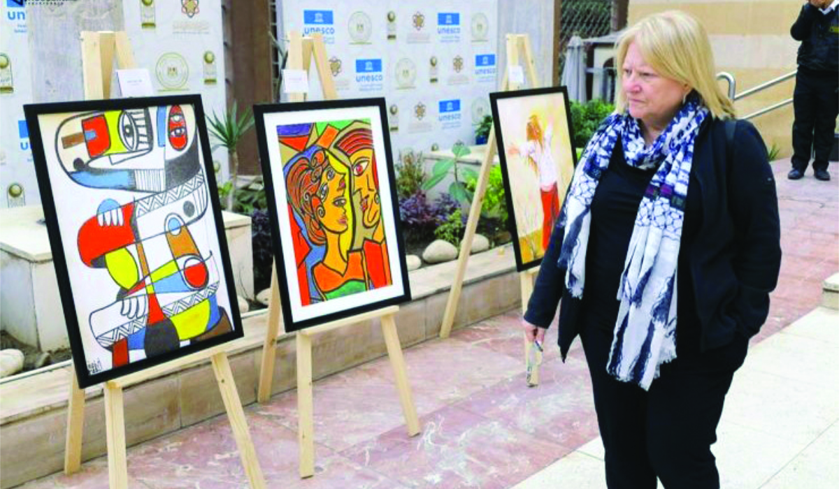 Saudi artist Heba Ismail showcased her work at the Outer Edge Innovation Summit in Riyadh recently. (Supplied)
