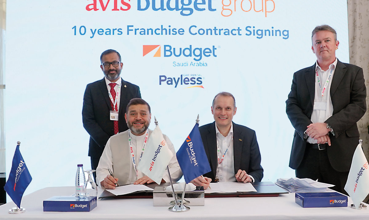 The Budget and Payless franchise agreement was signed by Fawaz Abdullah Danish, president and group CEO, Budget Saudi, and Hans Mueller, VP global licensees, ABG.