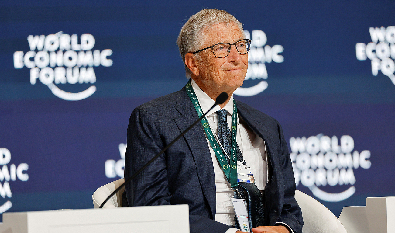 Bill Gates, Co-Chair of the Bill & Melinda Gates Foundation attends the World Economic Forum (WEF) in Riyadh on April 28, 2024. (REUTERS)