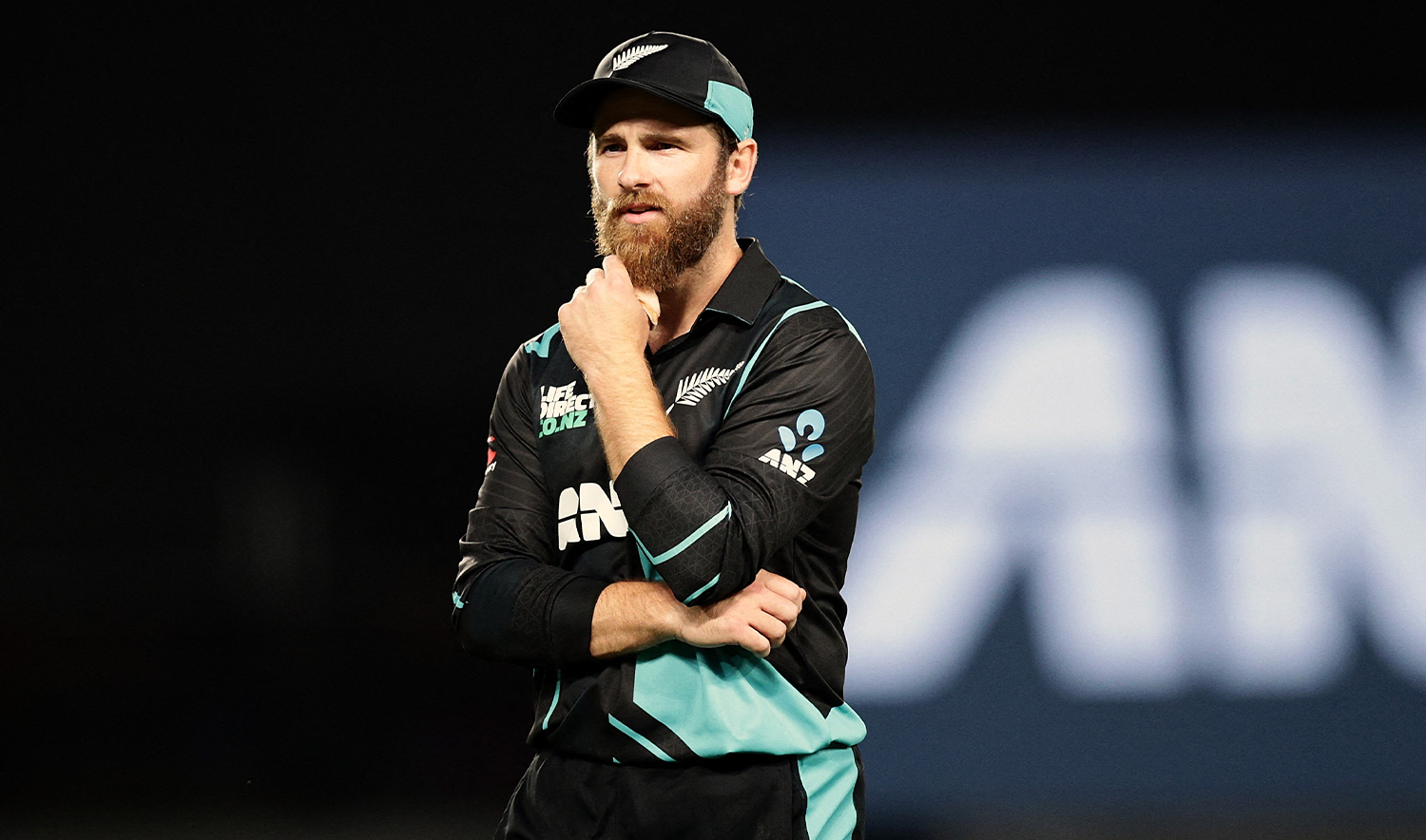 New Zealand's Kane Williamson looks on during the first Twenty20 international cricket match between New Zealand and Pakistan at Eden Park in Auckland on January 12, 2024. (AFP/File)