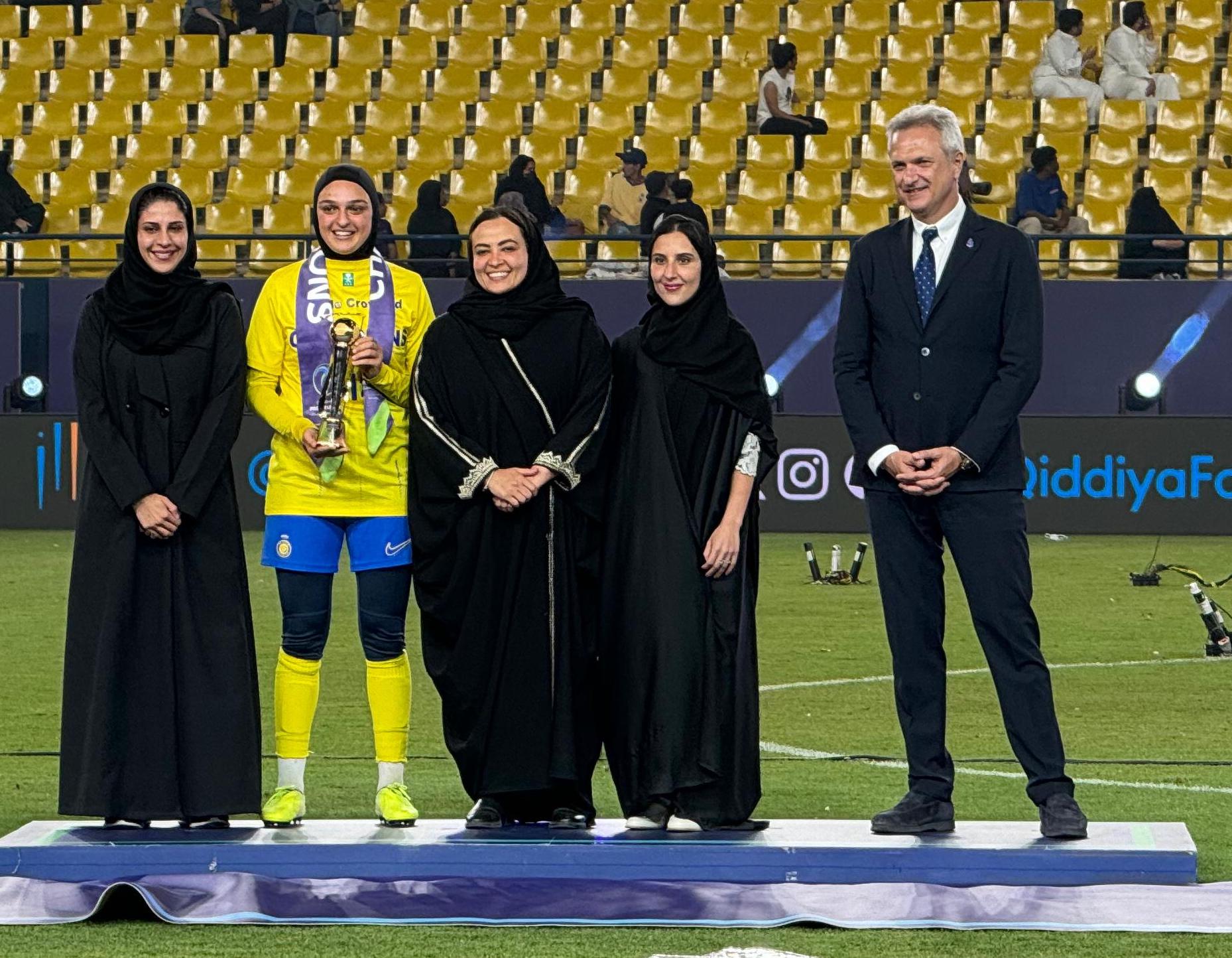 Al-Nassr midfielder Lina Boussaha scored the winning goal in the second minute. (AN photo: Loai Elkelawy)