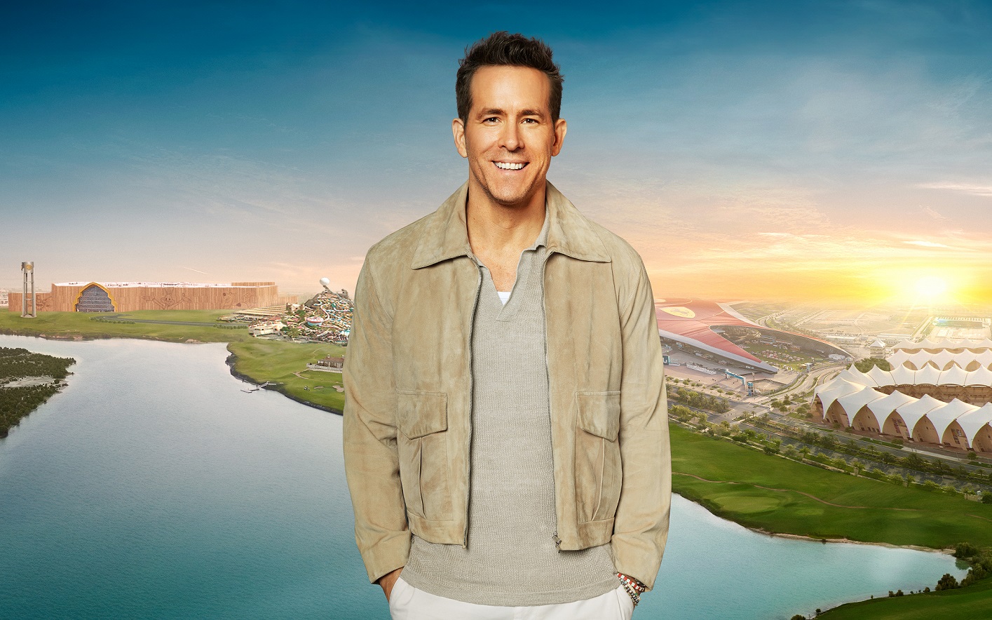 Unmasked as the mystery skydiving celebrity who appeared in a recent teaser campaign for the Abu Dhabi location, Hollywood star Ryan Reynolds is Yas Island’s newest “Chief Island Officer.” (Supplied)
