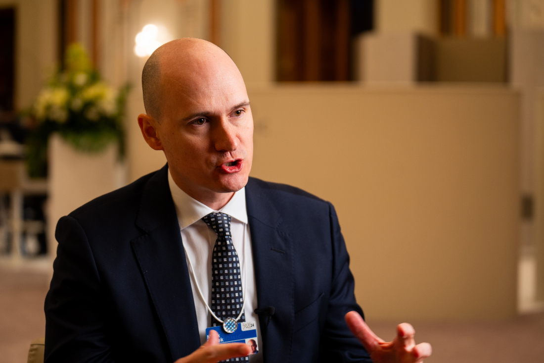 WEF’s managing director Mirek Dusek said the issue of rebuilding trust in institutions and systems continues the theme of the meeting in Davos. (AN Photo: Abdulrahman bin Shulhub)