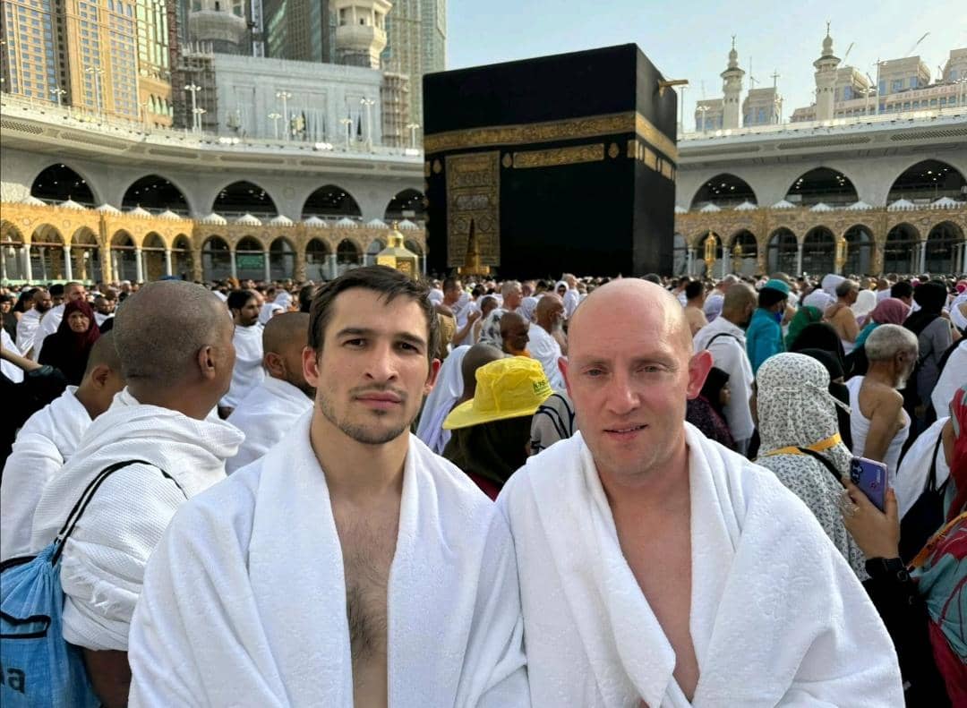 Mixed martial arts fighter Biaggo Ali Walsh has revealed he recently performed Umrah at the Grand Mosque in Makkah. (Instagram/Biaggio Ali Walsh)