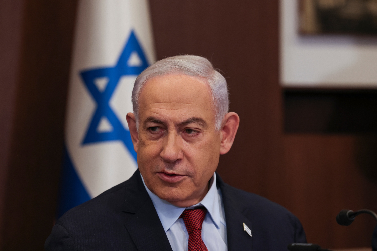 Netanyahu and his war Cabinet are now committed to neutralizing the threat from the north (File/AFP)