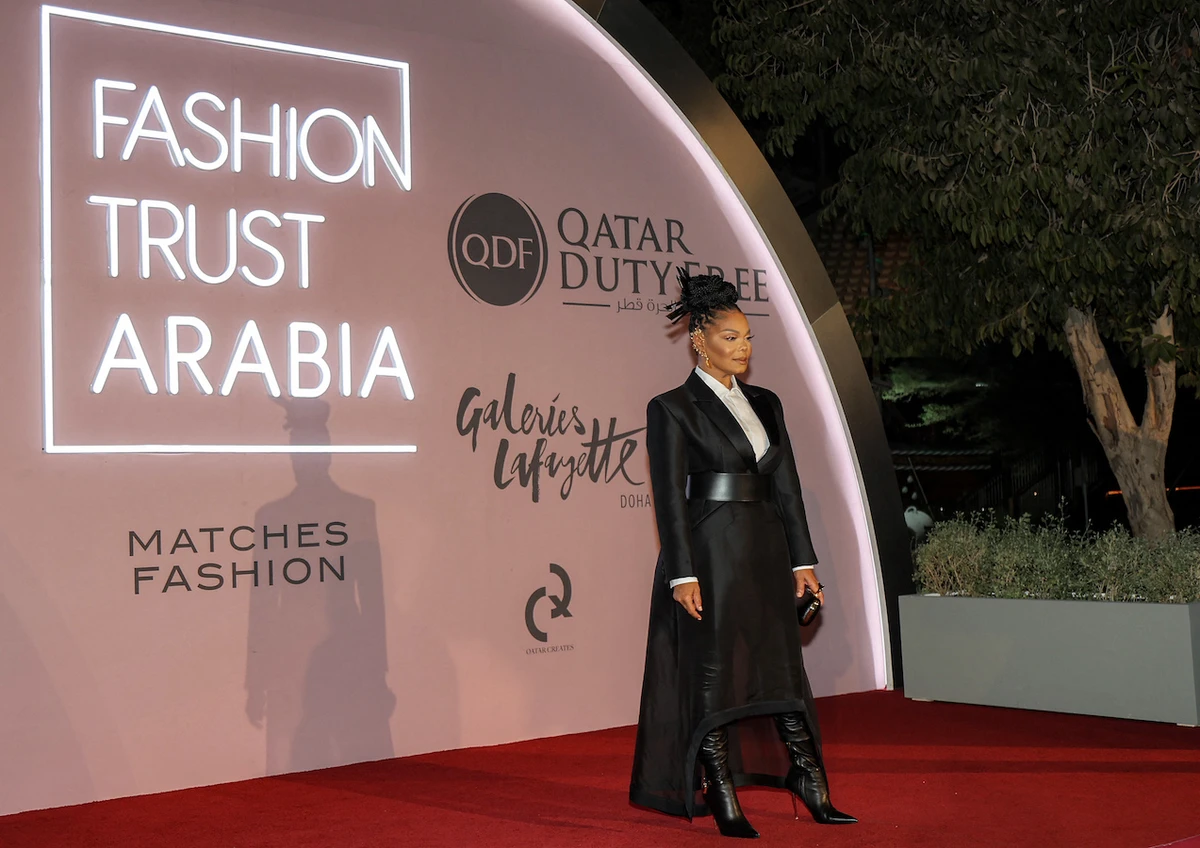 US singer and actress Janet Jackson attended the Fashion Trust Arabia Awards. (AFP)