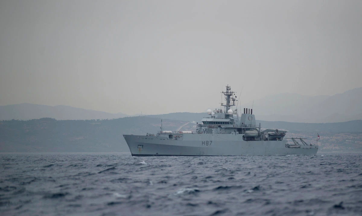 A British Royal Navy ship will supply aid to Gaza in early May, the foreign office and ministry of defense said on Saturday. (AFP/File)