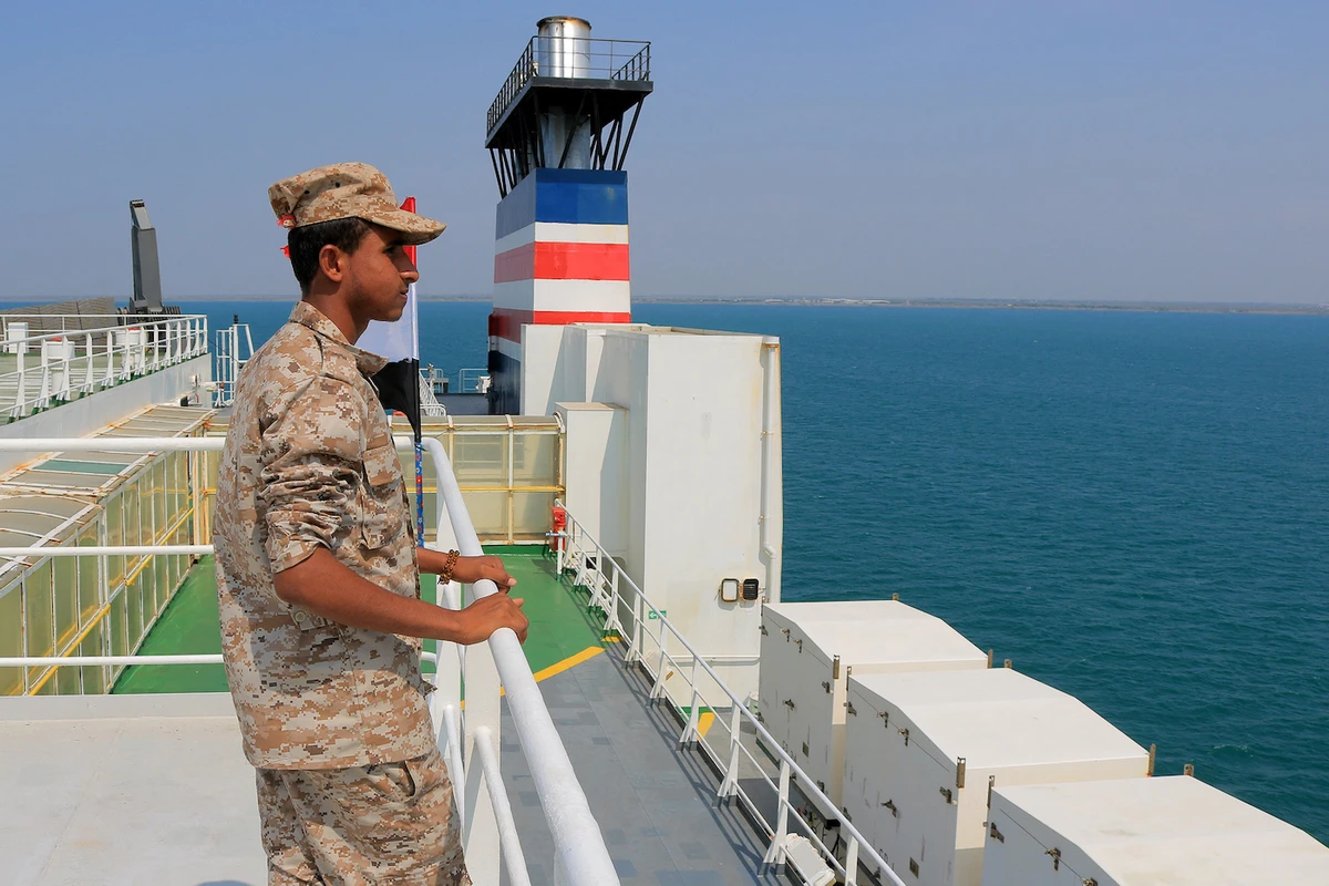 Houthi military spokesperson Yahya Sarea said the militia had launched five attacks on vessels in the past 72 hours. (File/AFP)