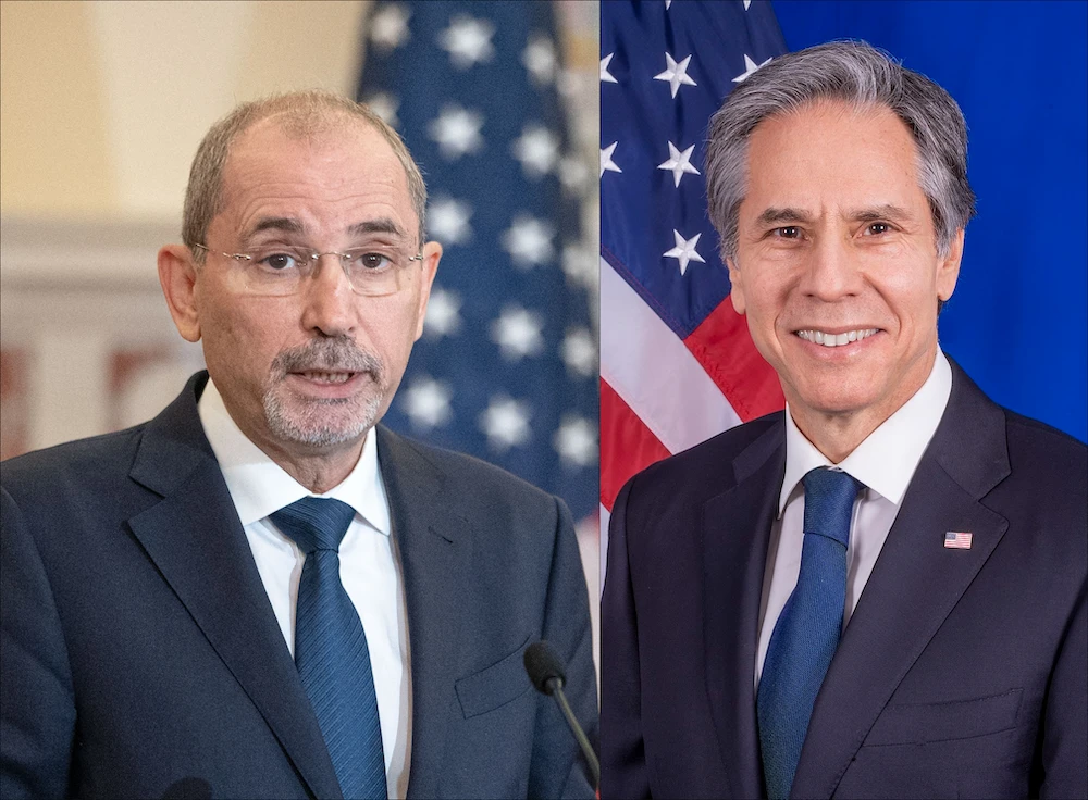 Jordan’s Foreign Minister Ayman Safadi holds a phone call with US Secretary of State Antony Blinken. (File/Wikipedia)