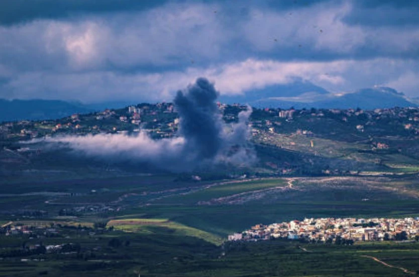 Israel launched a series of airstrikes on Lebanese border towns on Saturday, a day after Hezbollah targeted Israeli military sites with dozens of Katyusha rockets. (Reuters/File)