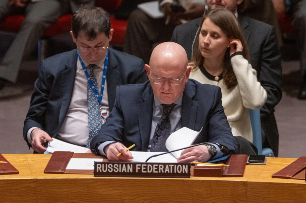 In vetoing the resolution, Russian Ambassador to the UN Vassily Nebenzia said it "didn’t go far enough in banning all types of weapons in space." (Getty Images via AFP)