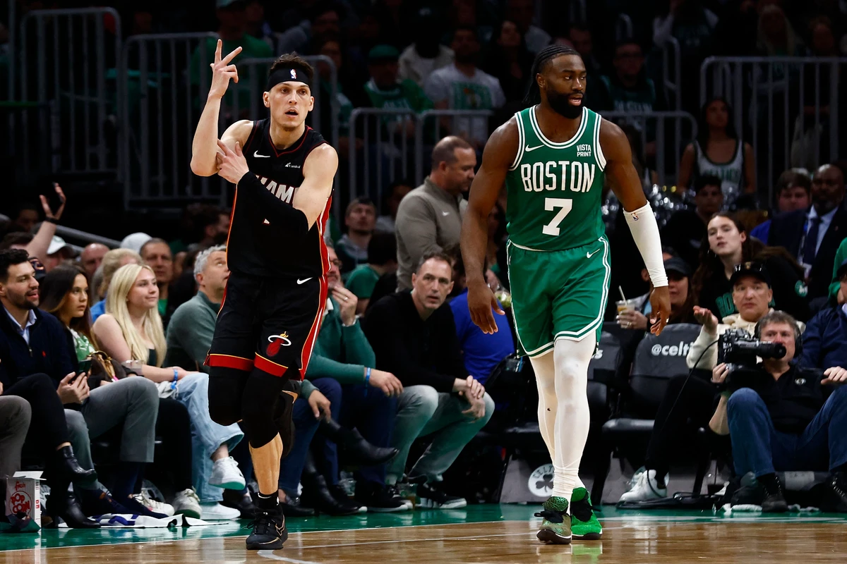 Heat barrage stuns Celtics, Thunder thrash Pelicans