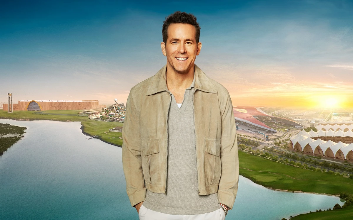 Unmasked as the mystery skydiving celebrity who appeared in a recent teaser campaign for the Abu Dhabi location, Hollywood star Ryan Reynolds is Yas Island’s newest “Chief Island Officer.” (Supplied)