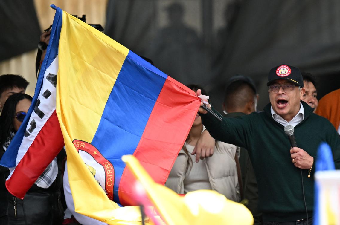 Colombian President Gustavo Petro said Wednesday his country will sever diplomatic ties with Israel, whose leader he described as “genocidal” over its war in Gaza. (AFP)