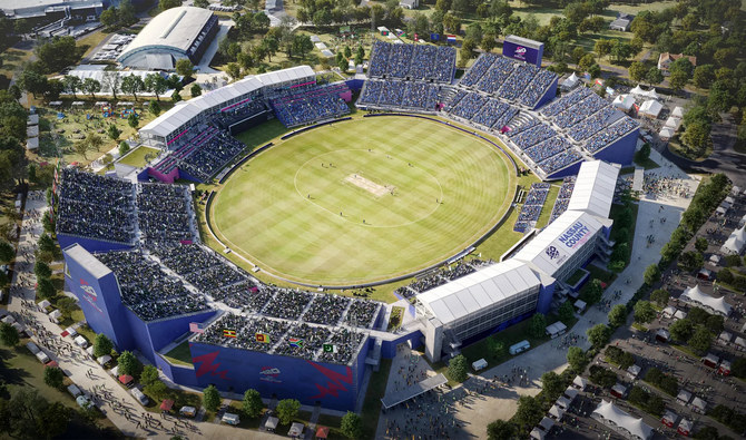 The picture shared by ICC on January 17, 2024 shows the unveiling of 34,000-capacity Nassau County International Cricket Stadium in New York, US. (ICC)