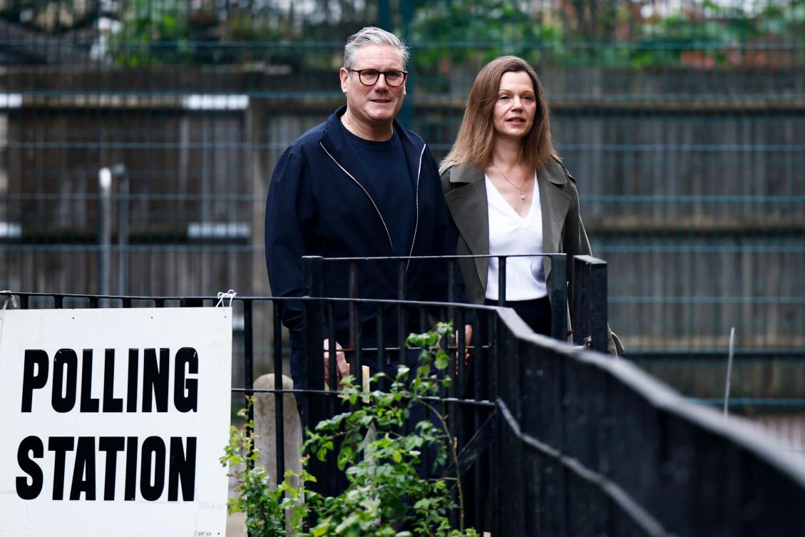 Voters cast their ballots on Thursday for more than 2,000 seats on local authorities across England. (AFP)