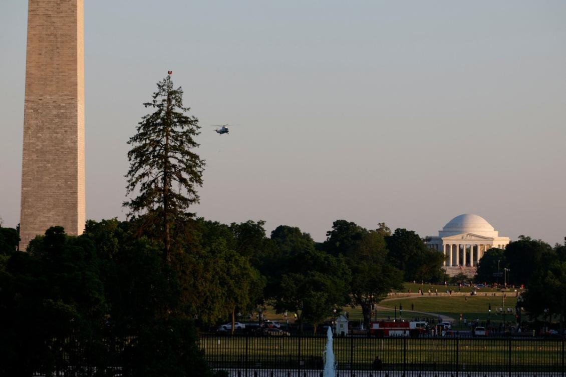 Security protocols were implemented but there was no threat to the White House. (File/AFP)