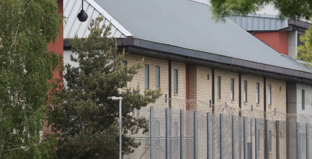 The man, identified as Khaled, is being held at Colnbrook Immigration Removal Centre with a number of other people due to be sent to Rwanda. (Reuters/File Photo)