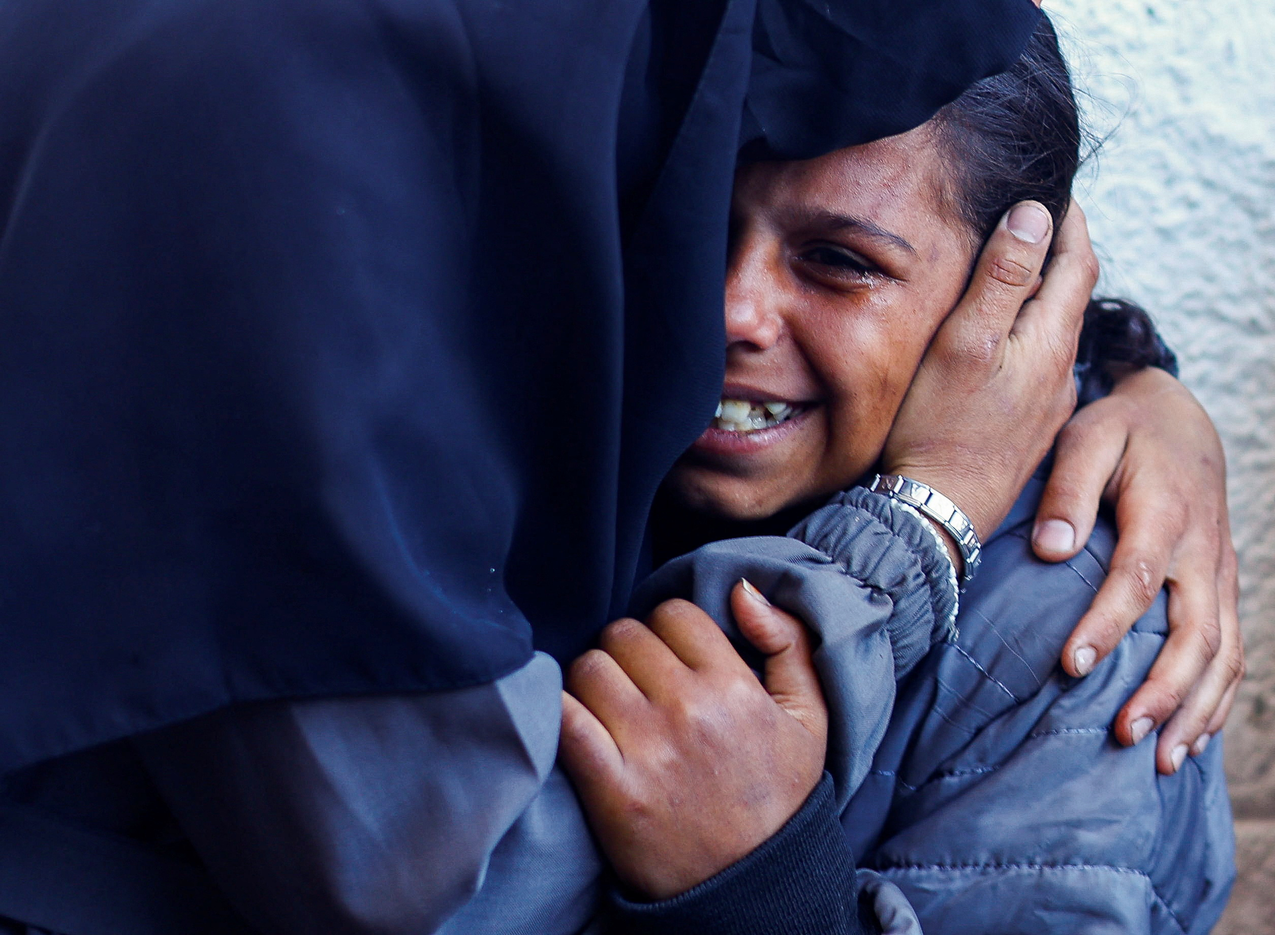 A girl mourns Palestinians killed in Israeli strikes, amid the ongoing conflict between Israel and the Palestinian Islamist group Hamas, in Rafah, in the southern Gaza Strip. (Reuters)
