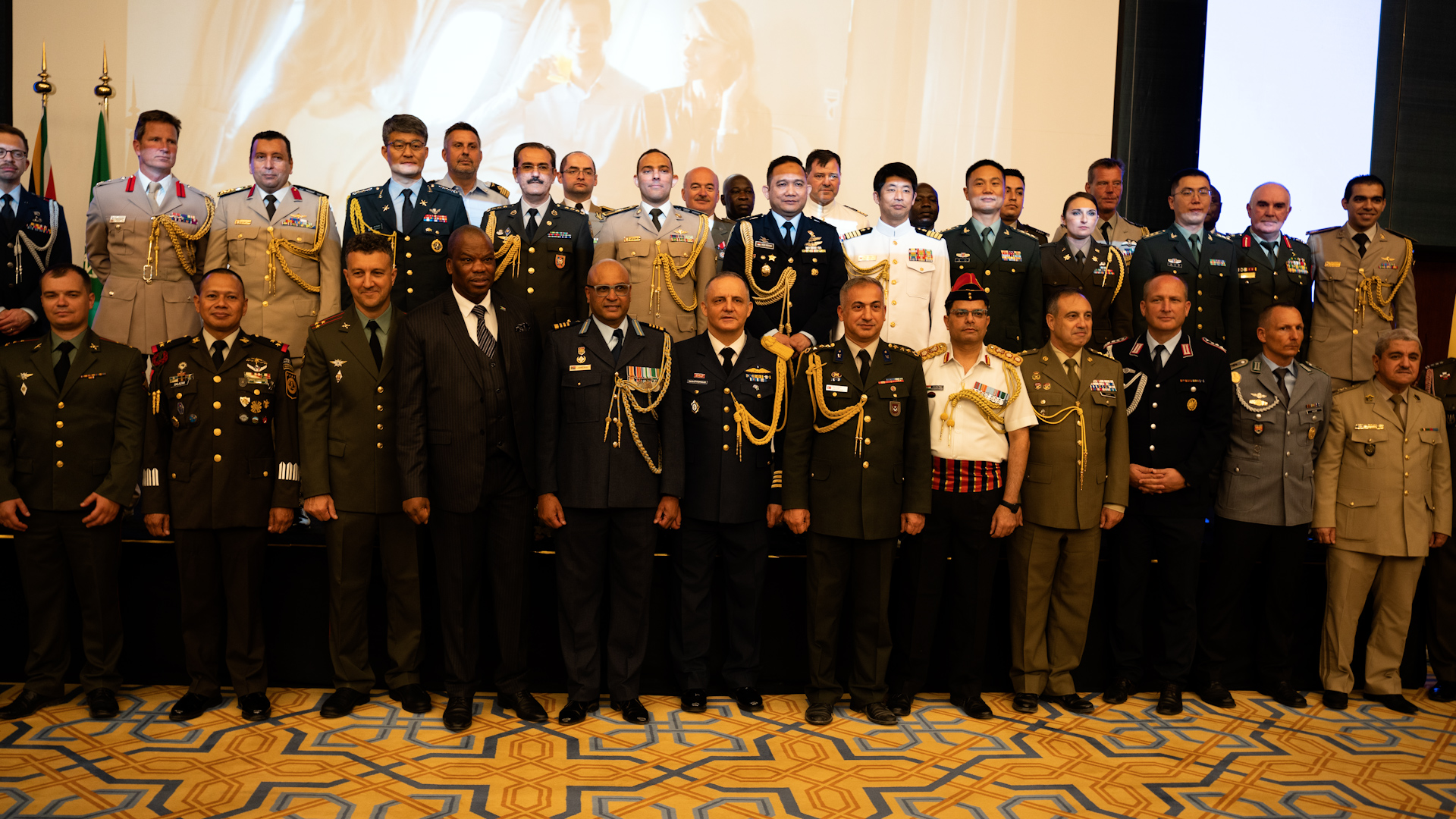 Mogobo David Magabe, South Africa’s ambassador to Saudi Arabia, hosted a Freedom Day celebration on Thursday in Riyadh’s Cultural Palace. (AN Photo/Loai Elkelawy)
