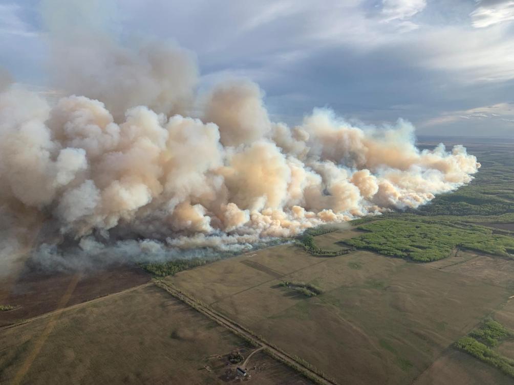 The federal government has warned Canada faces another ‘catastrophic’ wildfire season as it forecast higher-than-normal spring and summer temperatures across much of the country. (Alberta Wildfire Service/AFP)