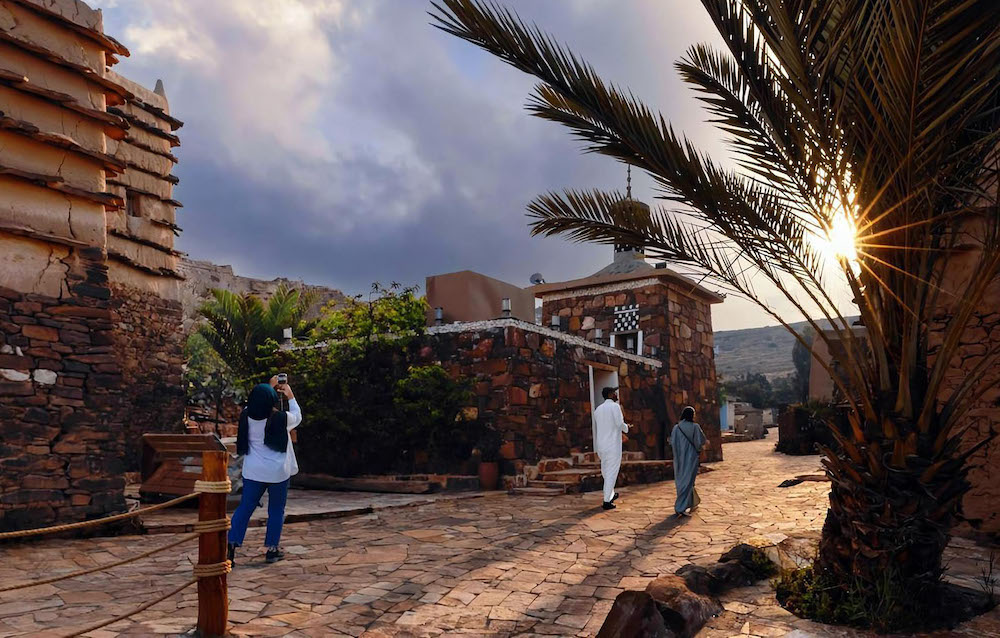 Al-Yanfa, situated in the scenic Al-Shaaf district of Asir, reflects the region’s cultural heritage. (SPA)