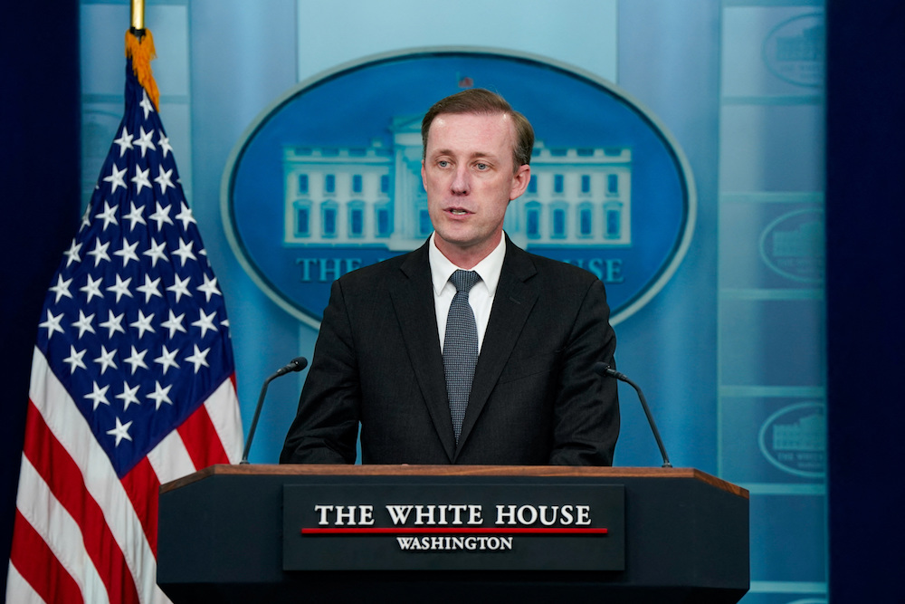 White House National Security Advisor Jake Sullivan speaks during a press briefing at the White House in Washington, U.S., May 13, 2024. (Reuters)