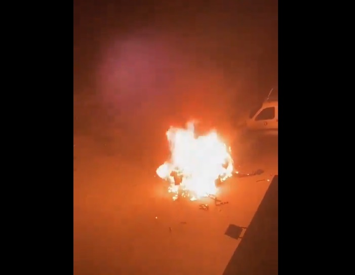 Lebanon's state-run news agency said an Israeli drone strike on a car in the country's south killed two people on Tuesday evening. (X/@nbntweets)