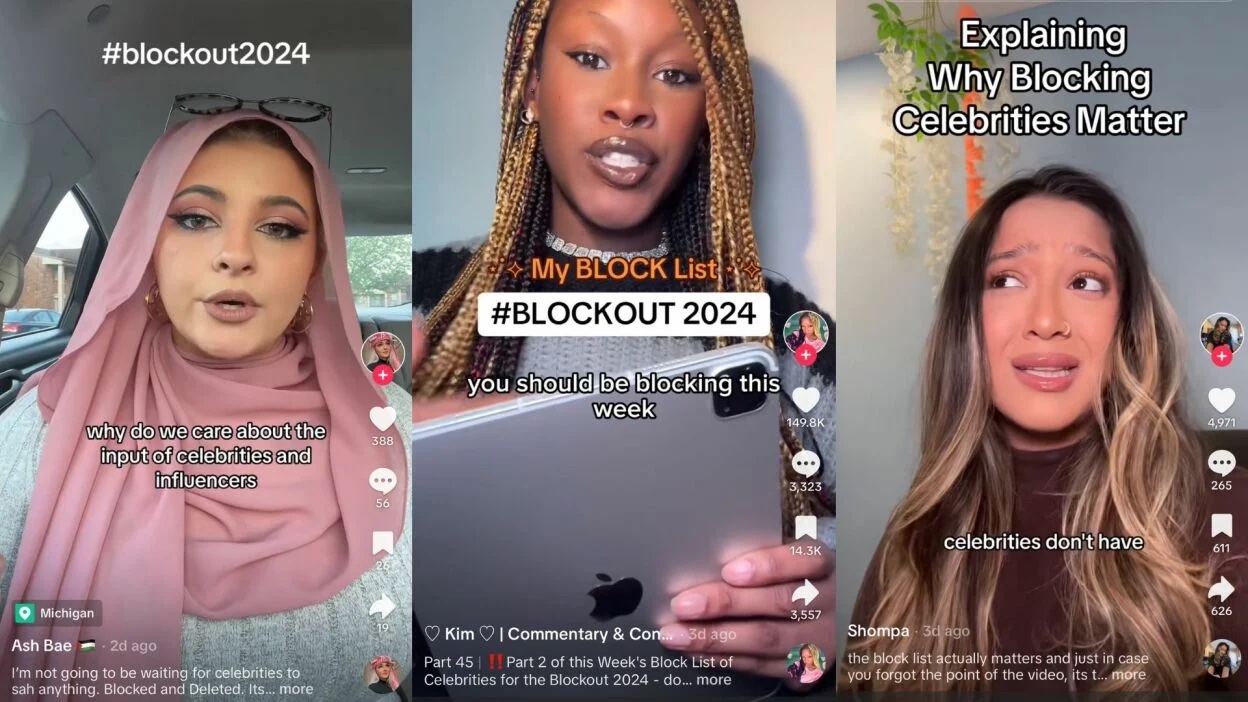 ‘Blockout’ trend targets celebrities over Gaza silence