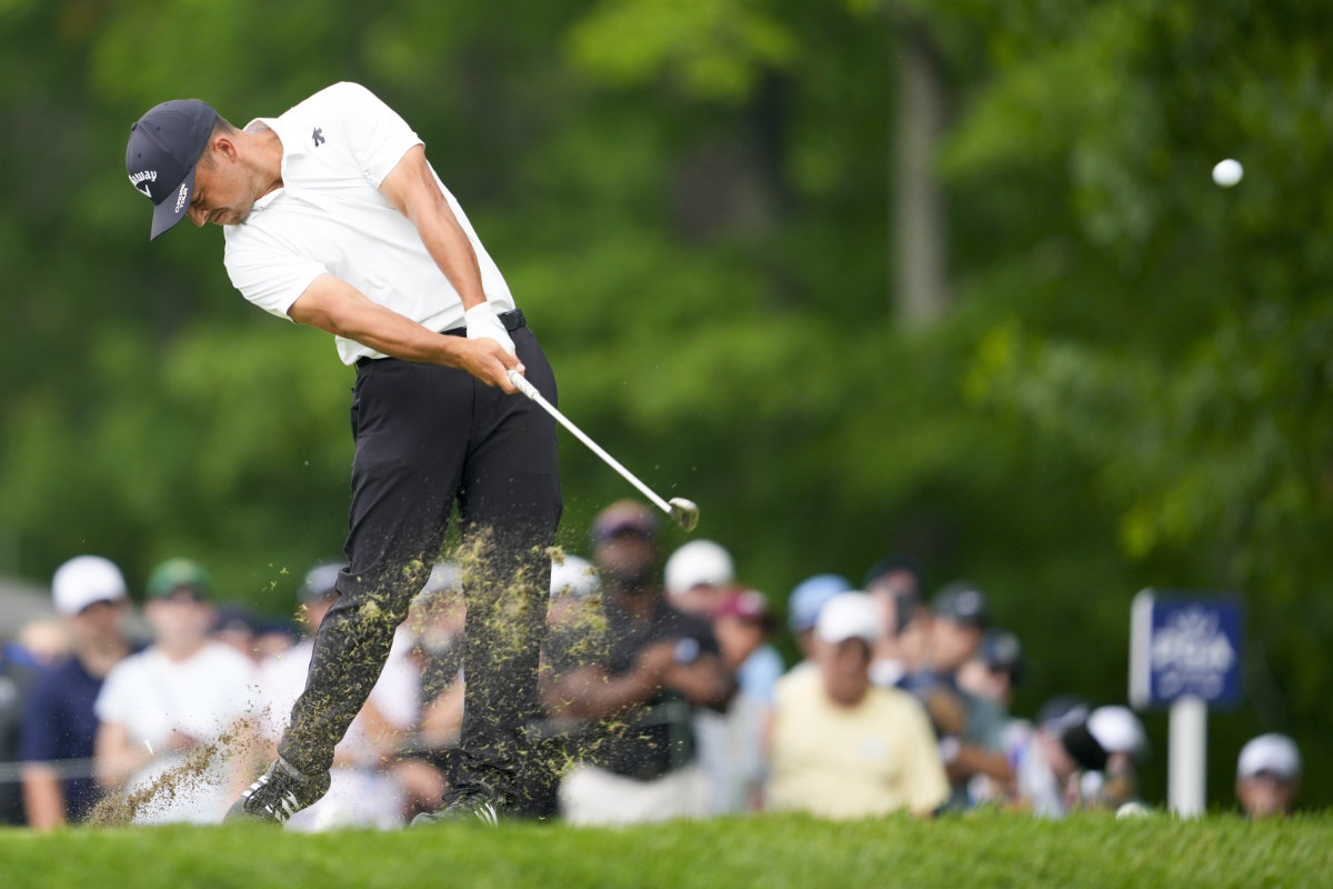 Schauffele gets another major scoring record and sets the pace at PGA Championship