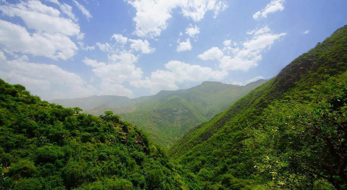 A view of "Tahlal” mountains in Rijal Almaa governorate, in the southwestern province of Asir. (SPA)