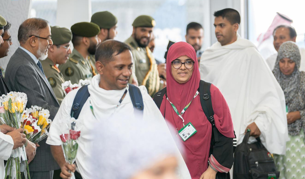 The Makkah Route Initiative streamlines the performance of Hajj for Bangladeshi pilgrims. (SPA)